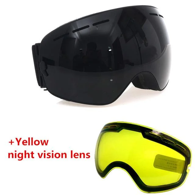 Black lens goggles