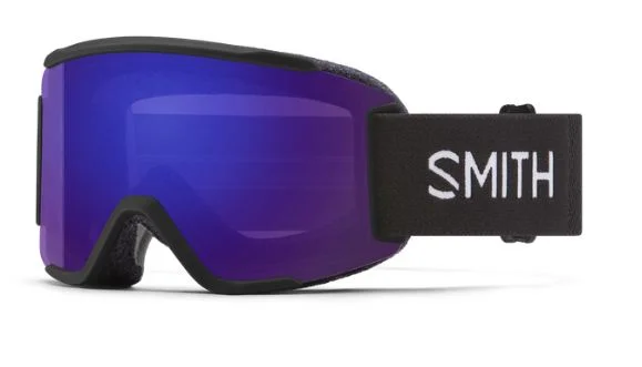 Smith Squad S Black || ChromaPop Everyday Violet Mirror Goggles