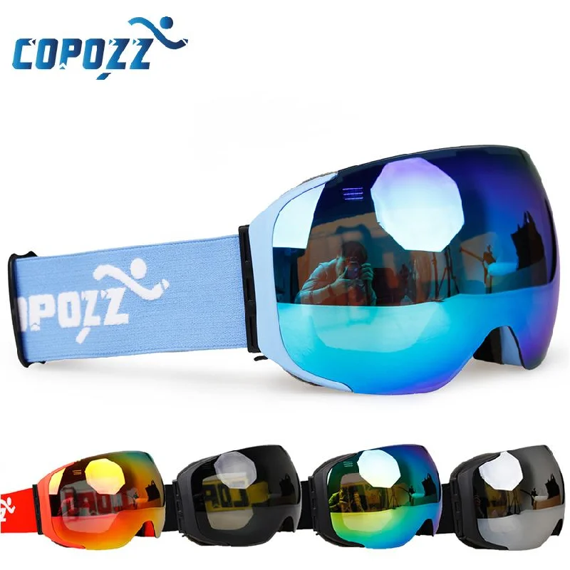 COPOZZ Magnetic Lens Ski Snowboard Goggles