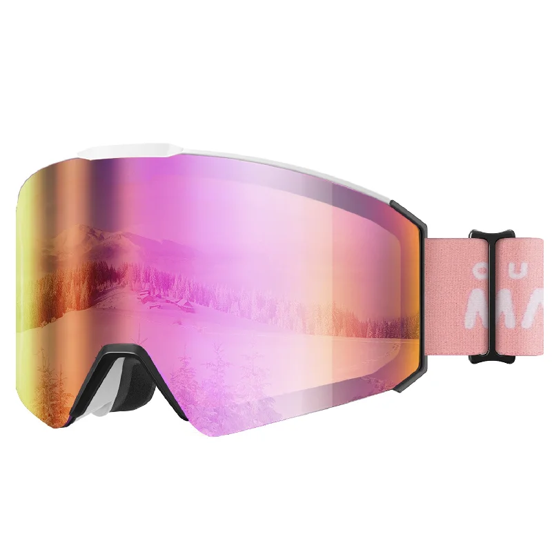 White Frame+VLT 13% Gray Lens with REVO Pink