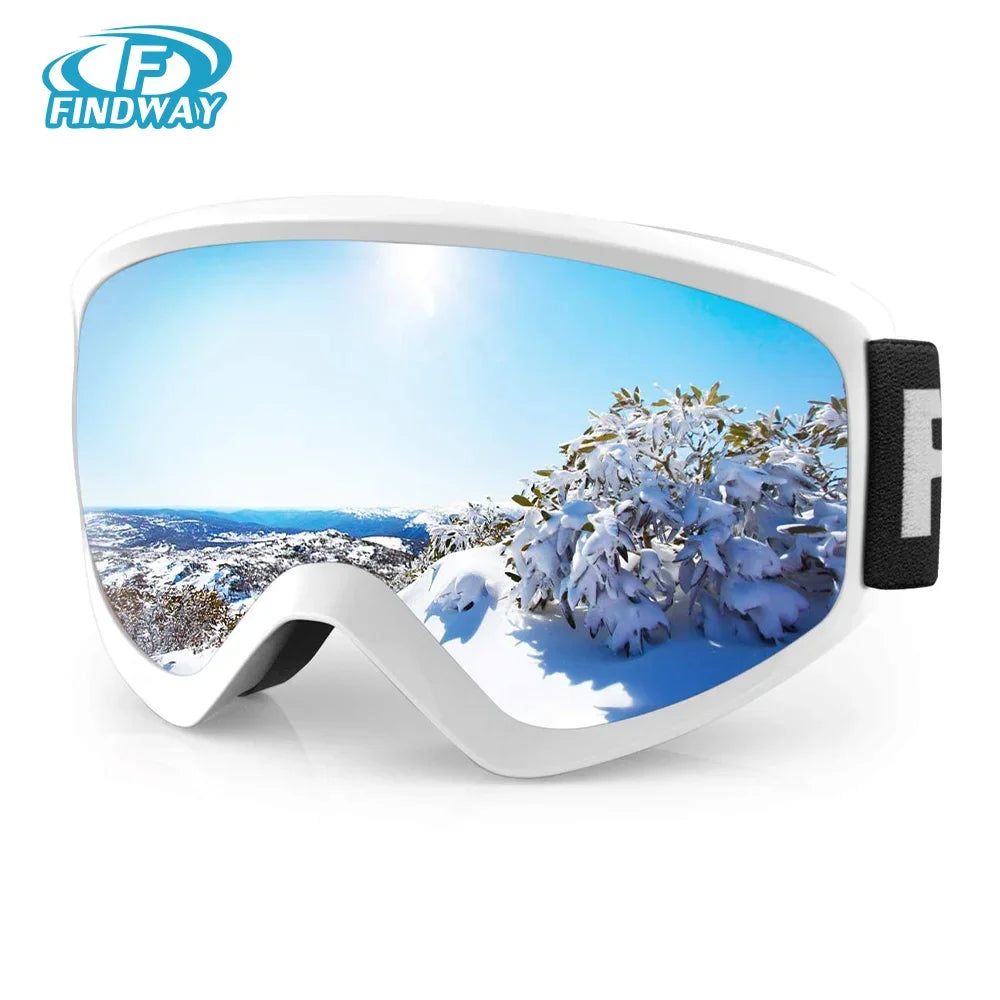 FINDWAY Youth Snow Goggles For Ski / Snowboard