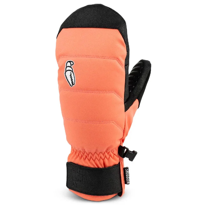 Crab Grab Snuggler Womens Mitt Snowboard Gloves - Coral