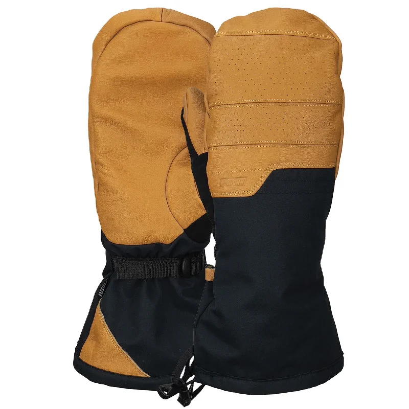 POW August 2.0 Long Mitt Snowboard Gloves - Buckhorn Brown