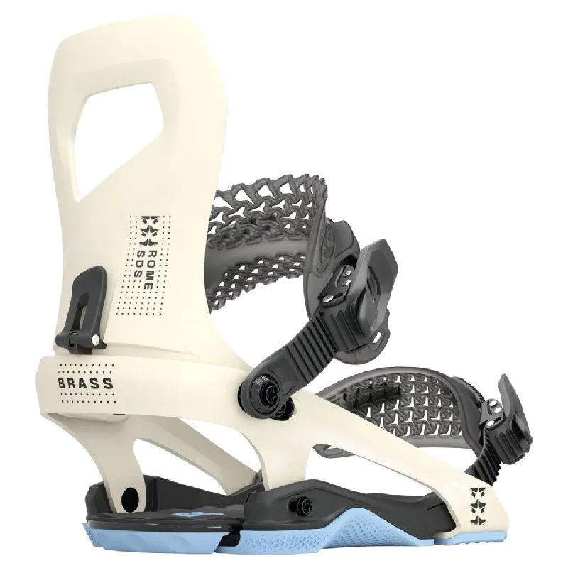 Rome SDS Brass 2024 Snowboard Bindings - Bone White